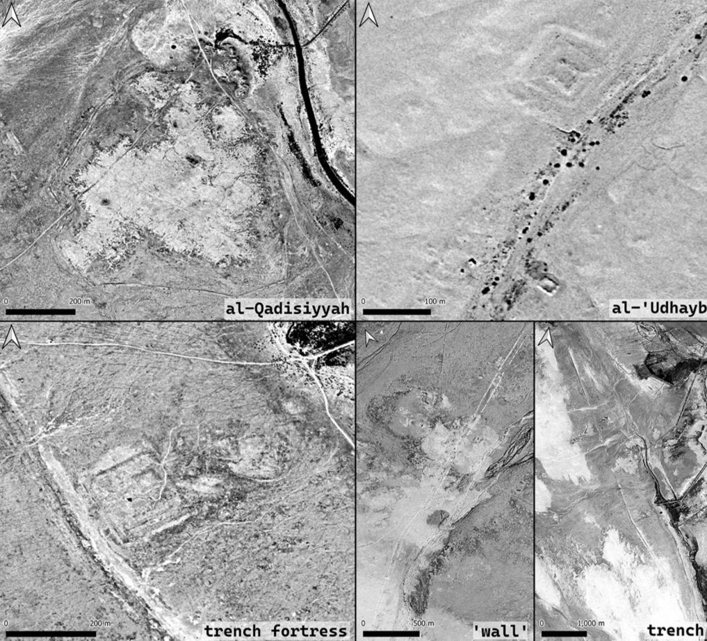 Снимок KH9 1973 года с изображением основных обнаруженных объектов.